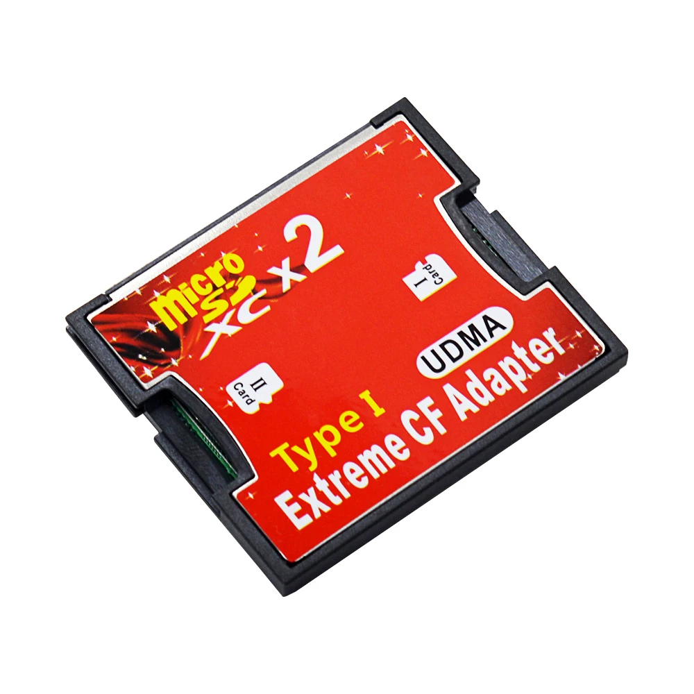 CHIPAL высокая скорость двойной слот MicroSD TF для CF карты адаптер для Micro SD SDHC SDXC для экстремального типа I карты памяти конвертер