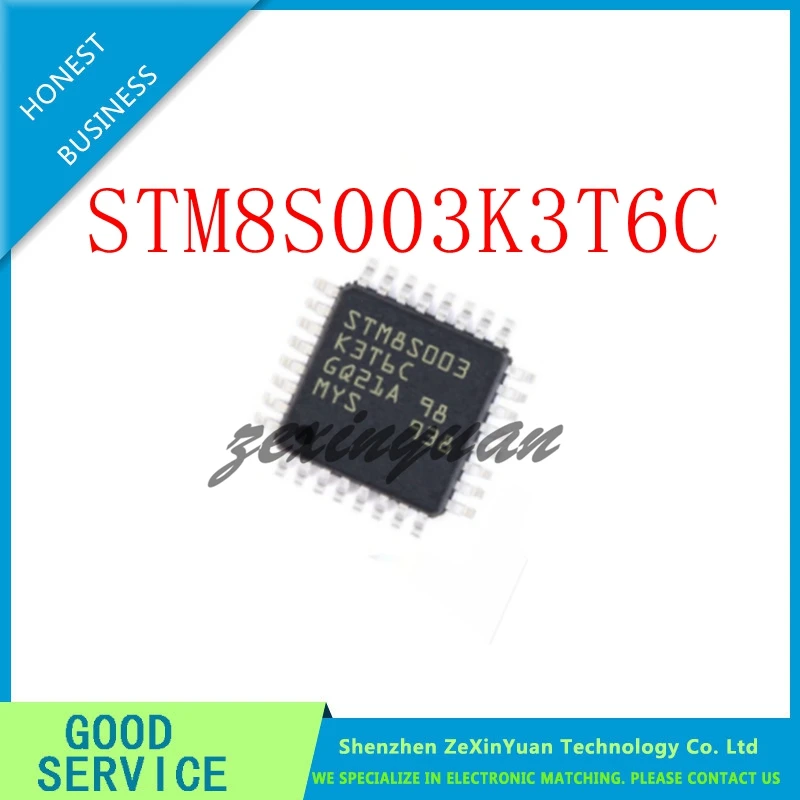 Микроконтроллер STM8S003K3T6C STM8S003 8S003K3T6C LQFP-32 MCU 8-бит STM8S STM8 CISC 8KB Flash 3,3 В/5 В 32-контактный LQFP, 5 шт./лот Микроконтроллер STM8S003K3T6C STM8S003 8S003K3T6C LQFP-32 MCU 8-бит STM8S STM8 CISC 8KB Flash 3,3 В/5 В 32-контактный LQFP, 5 шт./лот