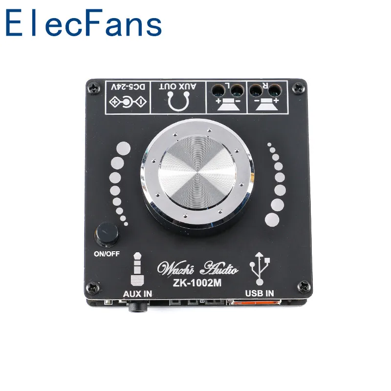 Bluetooth 5 0 Powe r аудио усилитель модуль стерео усилителя с интерфейсом USB ZK-1002M 100 Вт +