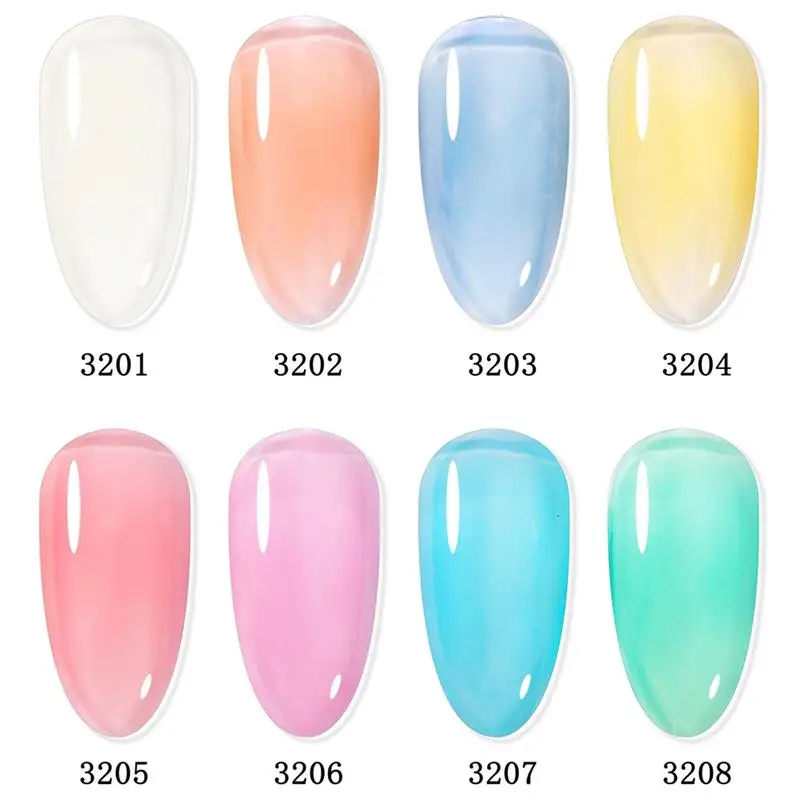 

Elite99 7ML Nude Jelly Nail Gel Polish Translucent Colorful UV Gel Varnish Semi Permanent Enamel Lacquer Nail Art Gel Polish