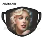 Marilyn Ww 1 моющаяся Пылезащитная маска шарф с принтом Портрет Мэрилин Монро Мерилин Монро Мэрилин мм красивое масло для женщин