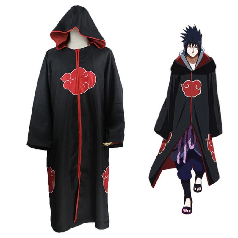 Костюм для косплея Akatsuki Uchiha Tobi Obito маска-плащ Хэллоуина мужской и женский костюм