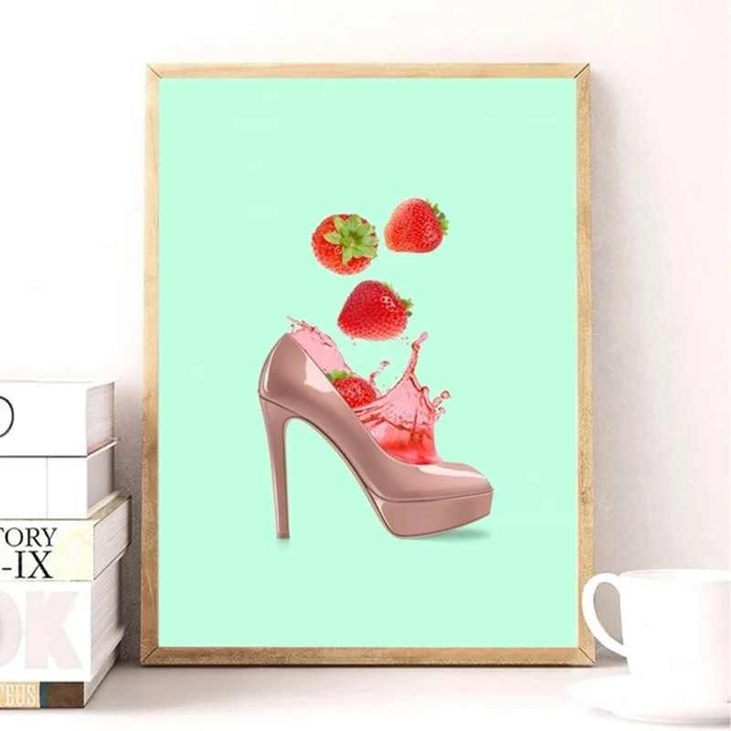 Домашний декор в скандинавском стиле изображения балерины фламинго настенные