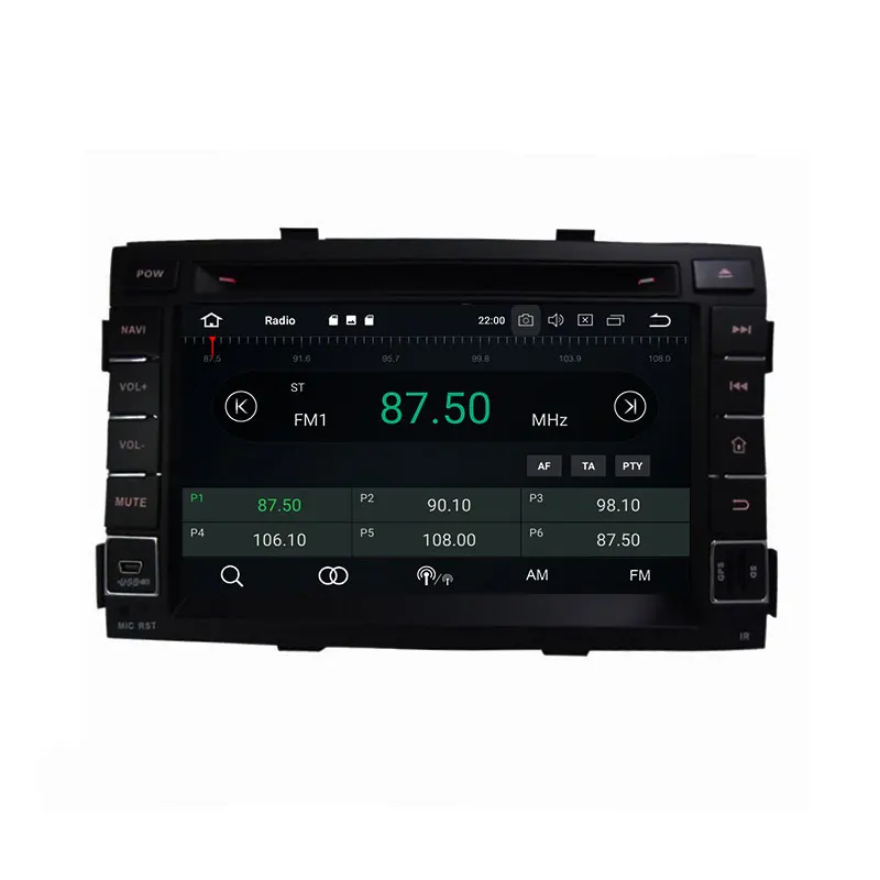 Автомобильный DVD-плеер 7 дюймов 2 Din 8 ядер Android 9 0 для KIA SORENTO 2011 автомобильный