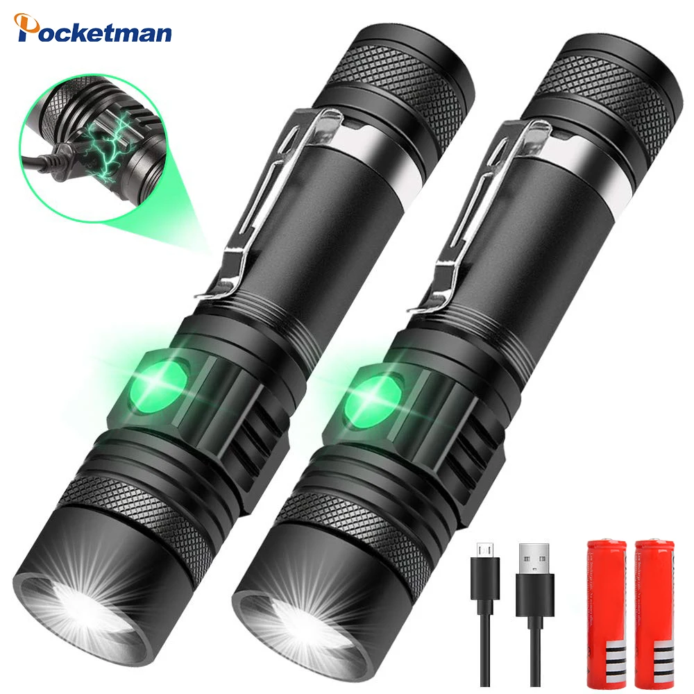 

8000LM super bright LED flashlight flashlight led T6 / L2 / V6 DE Zoomable outdoor bicycle light USB rechargeable