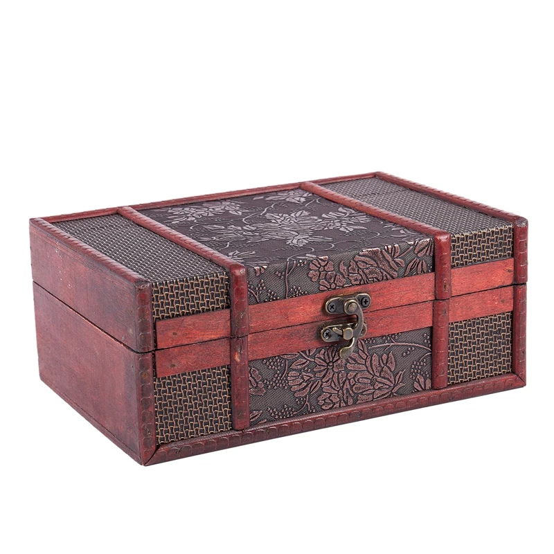 Treasure Box 9 0 дюймов винограда маленький багажник коробка для хранения ювелирных