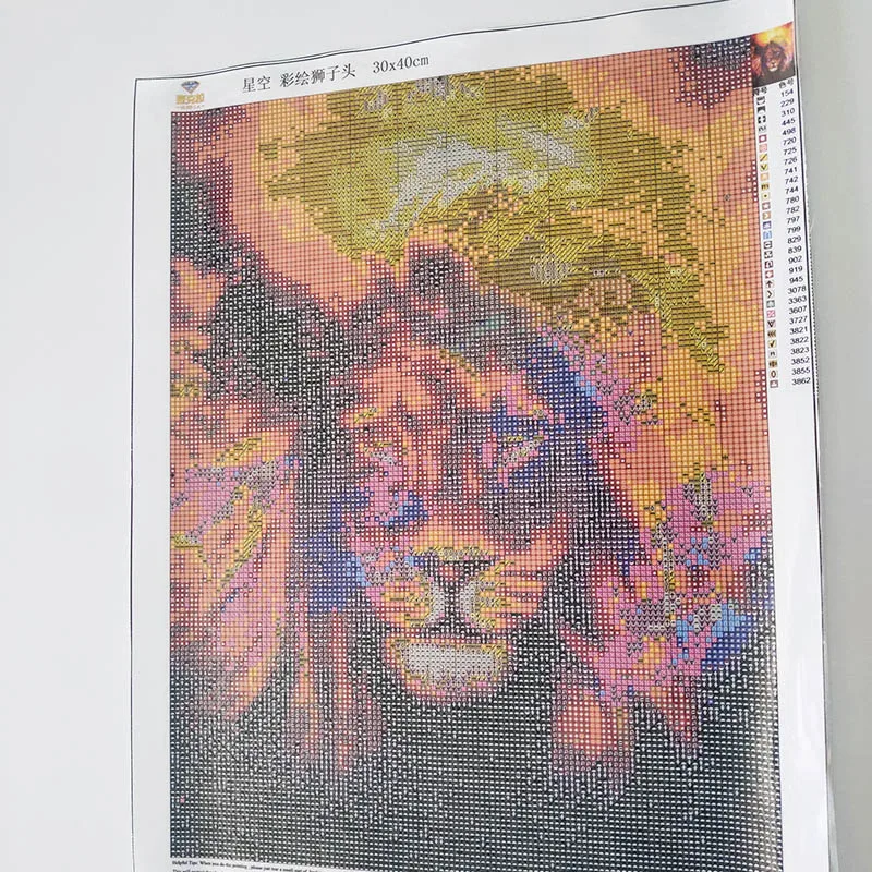 5D Сделай Сам, Лев, волк, тигр, алмазная живопись, настенная живопись, холст, живопись, вышивка, мозаика, красочные животные, декор комнаты, подарок