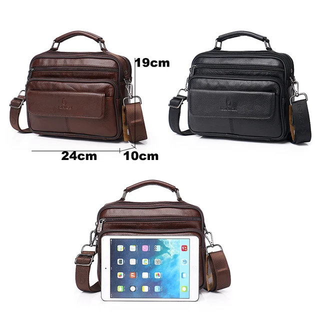 Men's Shoulder Bag Messenger Bag Crossbody Bags For Men Genuine Leather Bags 2019 Flap Luxury Handbag Shoulder Handbag ZZNICK 6