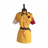 anime hellsing seras victoria yellow uniform cosplay costume with gloves custom made any size 11