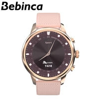 hybrid smart watch women smartwatch men fitness activity tracker blood pressure with connected gps for ios android phones pink