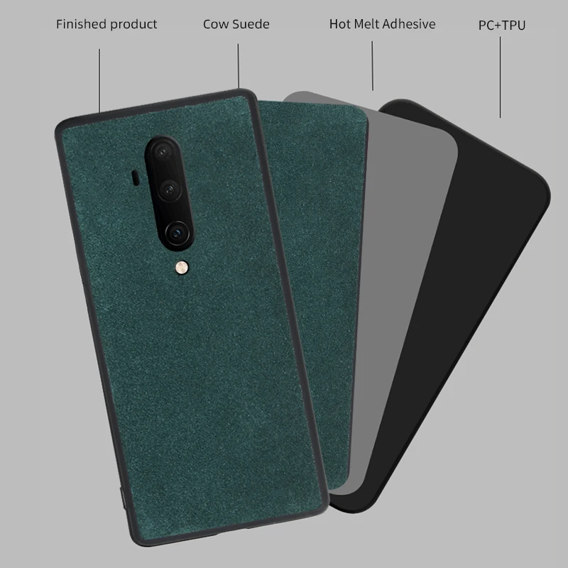 Genuine Cow Suede Leather phone case for Oneplus 7T 7 Pro 6 6T 7TPRO Cover One Plus 5 5T 7Pro 360 Full Protective Case |