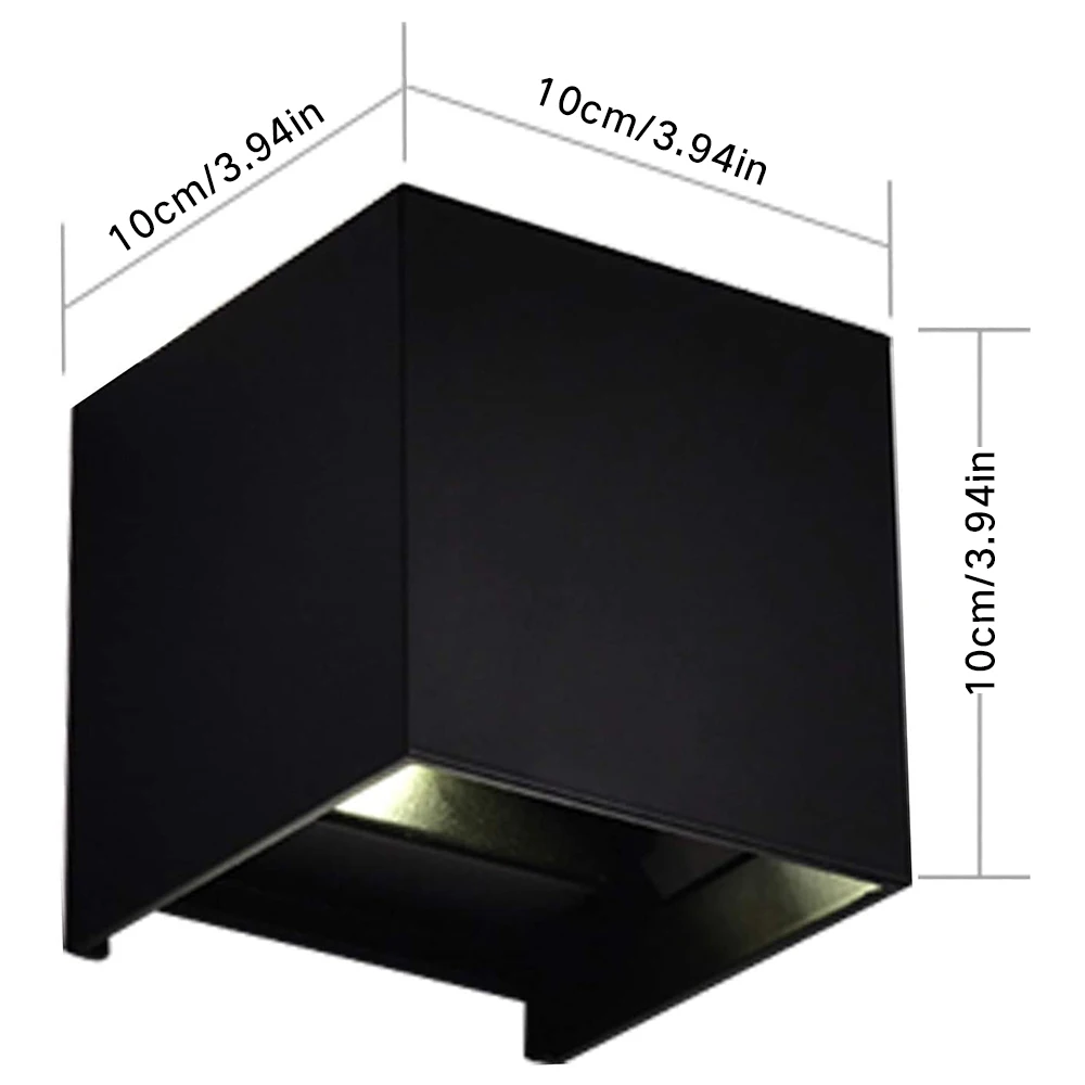 

Led Wall Lamp Aluminum Outdoor IP65 Waterproof Up Down Wall Light For Home Stair Bedroom Bedside Bathroom Corridor Lighting