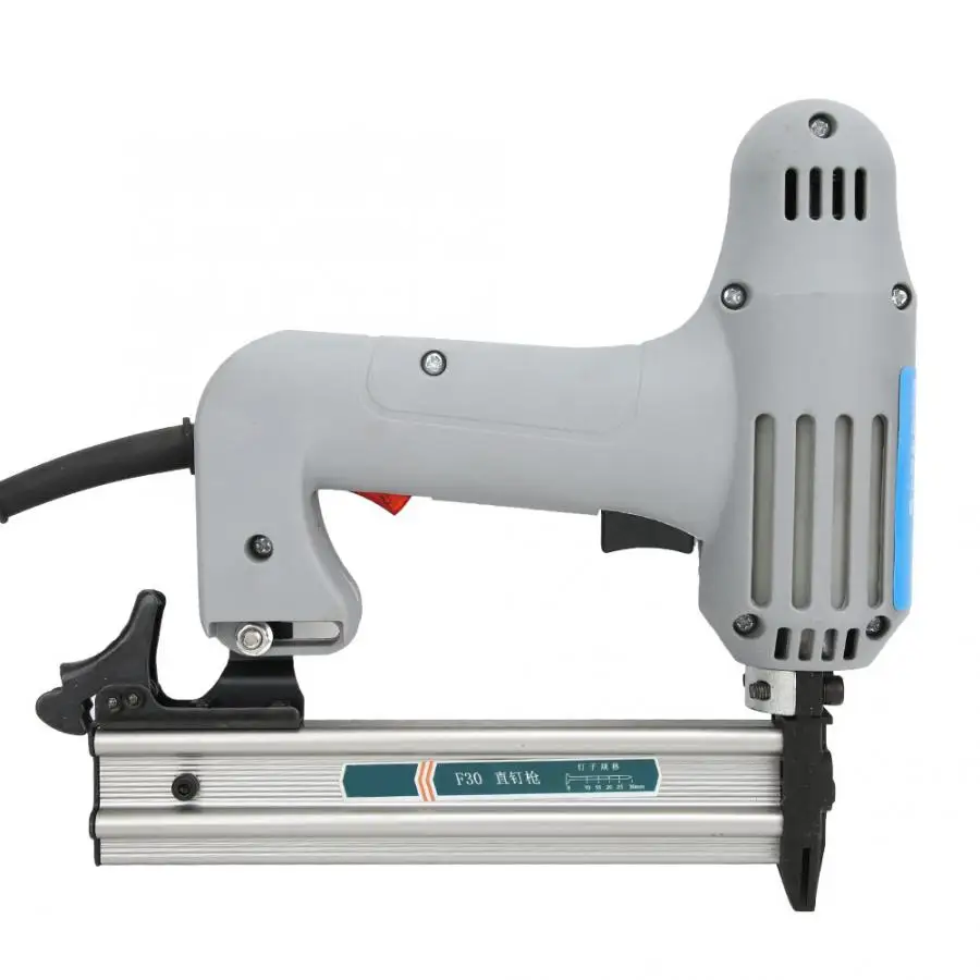 F30 электрический прямой гвоздильный пистолет степлер для деревообработки