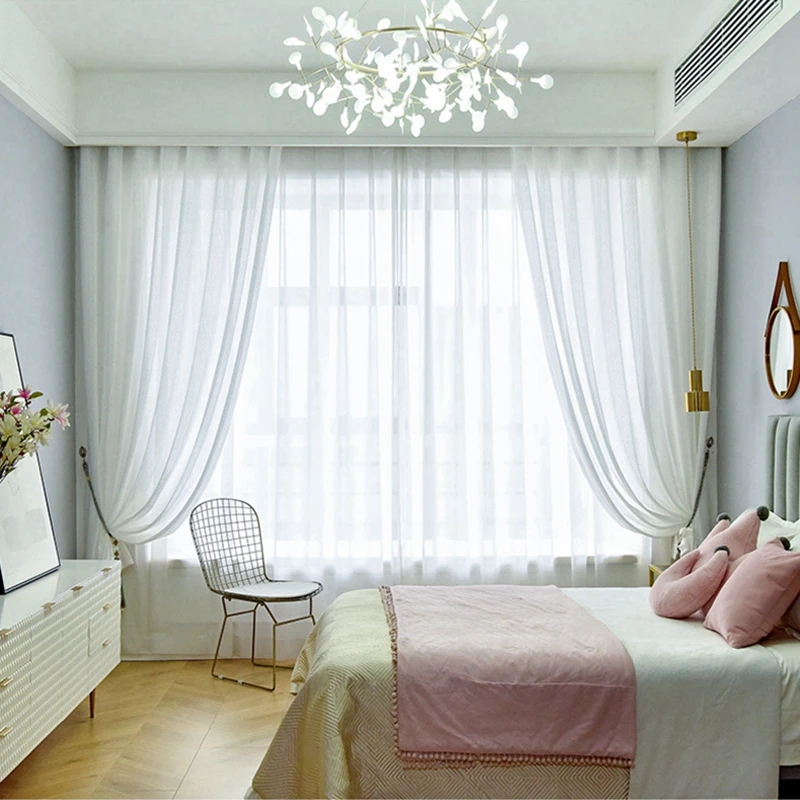 Nordic серый геометрический полые затемняющие шторы для Гостиная нежной вуали окна