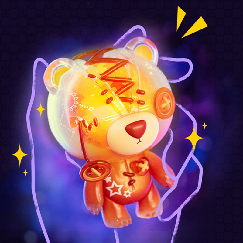 Tear Bear Emitting Blind Box Hand of Tiny Universe on the to Do Home Car Decoration Cartoon Cute Doll Toy girl Gift Model | Игрушки и