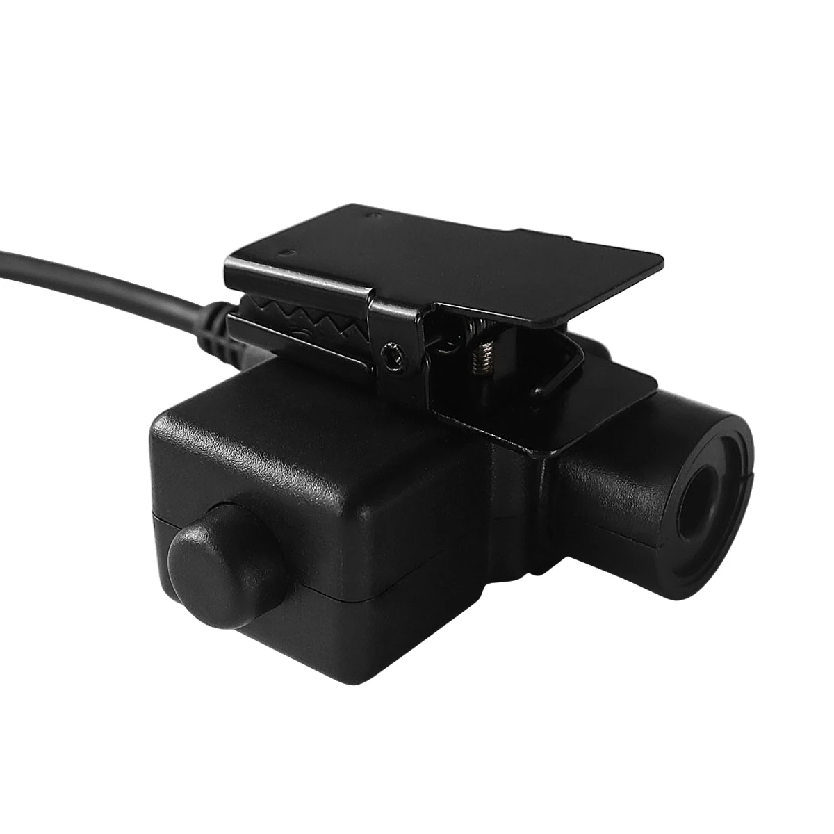 U94 PTT Tactical Headset Military Adapter 1 Pin Black for Mobile Phone Computer Dedicated Walkie-talkie Headset.