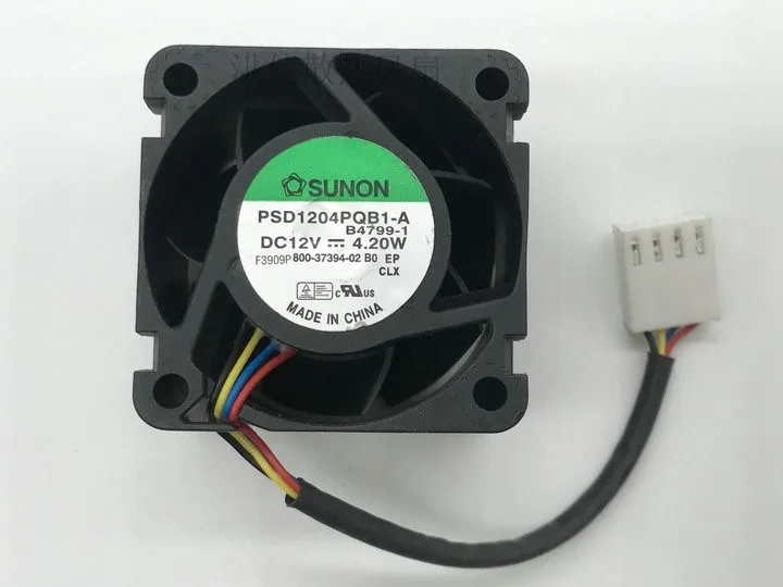 SUNON PSD1204PQB1-A DC 12V 4,20 W 40x40x28mm 4-проводной вентилятор охлаждения сервера