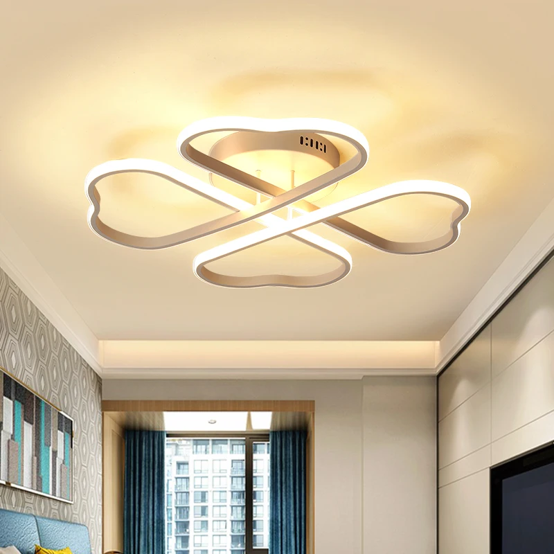 Простая современная люстра светодиодный потолочная лампа с дистанционным