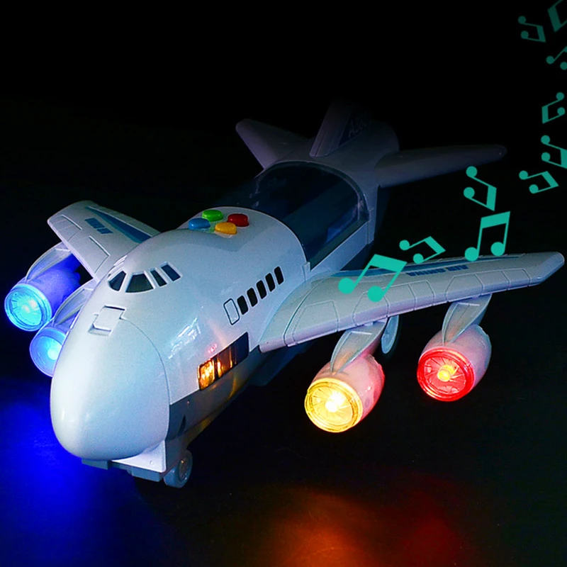 Игрушечный самолет для мальчиков детская большая музыкальная дорожка