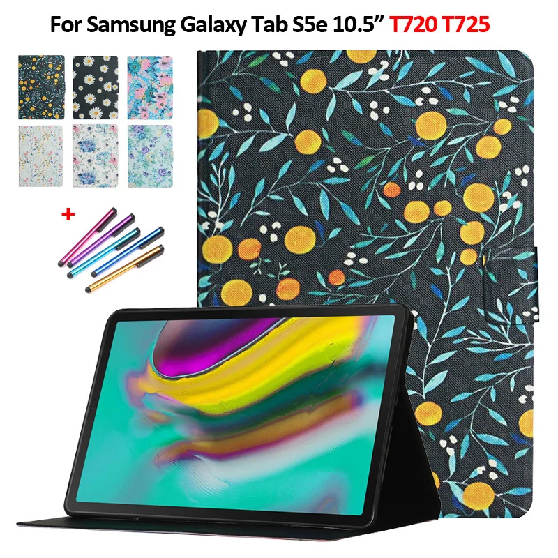 

Tablet Case For Samsung Galaxy Tab S5e Case SM-T720 T720 T725 Case fashion pattern cover Funda For samsung tab s5e case cover
