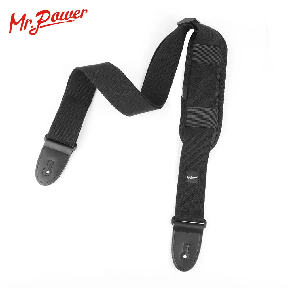 Черный Регулируемый держатель для гитарного ремешка с быстрым замком и удобной