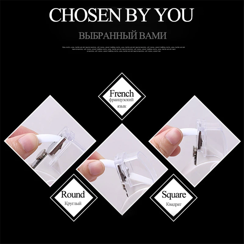 white nail clipper fake trimmer manicure clamp Special type U word Tools Cut False Nail Tips Edge Cutters Manicure tools | Красота и