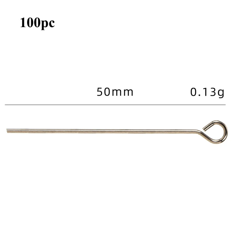 

100pcs 20 30 50 Mm Stainless Steel Heads Eye Flat Head Pin For Jewelry Making Findings Accessories Fishing Accessories Tools ZJ