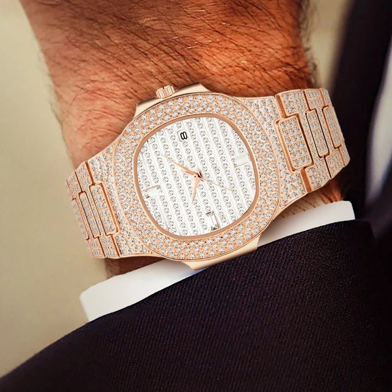 Часы MISSFOX Мужские кварцевые Классические брендовые Роскошные водонепроницаемые