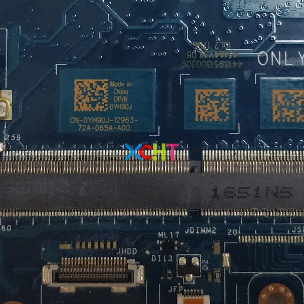Для Dell XPS 15 9560 YH90J 0YH90J CN-0YH90J w i7-7700HQ процессор 1050/4 ГБ GPU LA-E331P Материнская плата