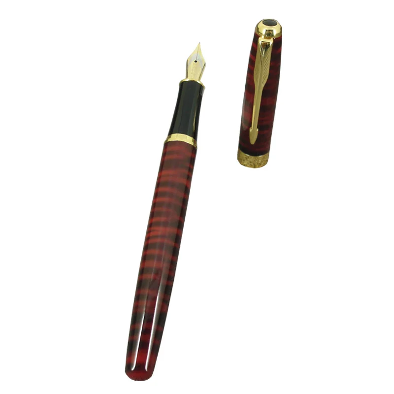 

ACMECN перьевая ручка в 3 вида цветов, офисная , деловая, для письма, жидкие чернила, ручка , Классический фирменный стиль, золотая отделка, перьевые ручки , перо 0,5 мм
