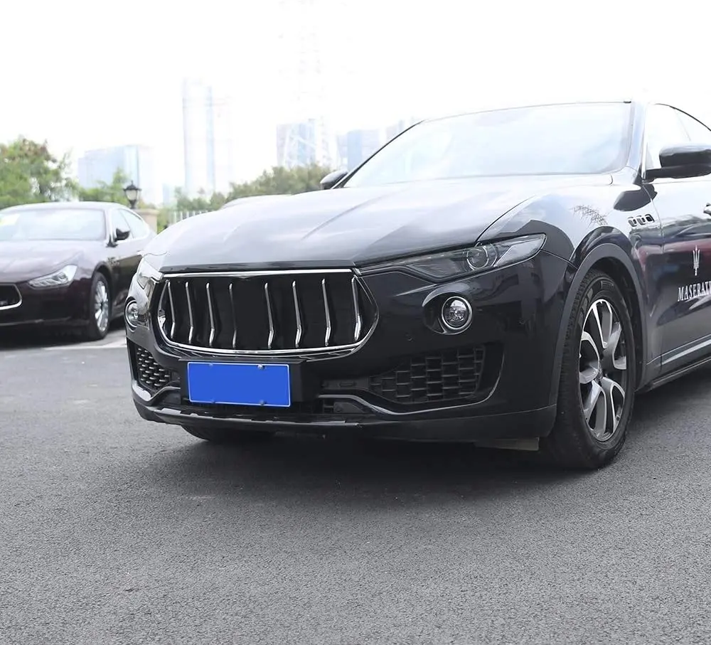 

ABS Chrome Front Center Grille Decoration Frame 1pc For Maserati Levante 2016-2017