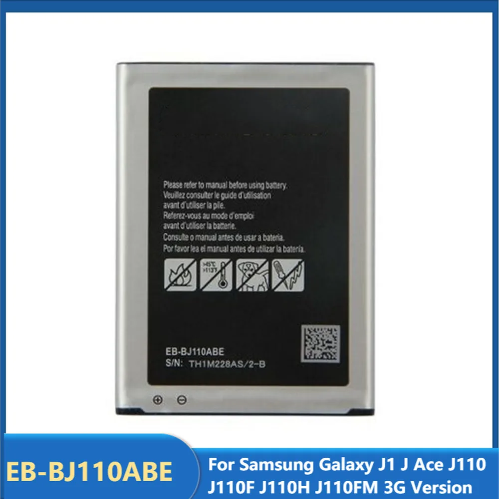 

Original Replacement Phone Battery EB-BJ110ABE For Samsung Galaxy J1 J Ace J110 J110F J110H J110FM 3G Version 1800mAh