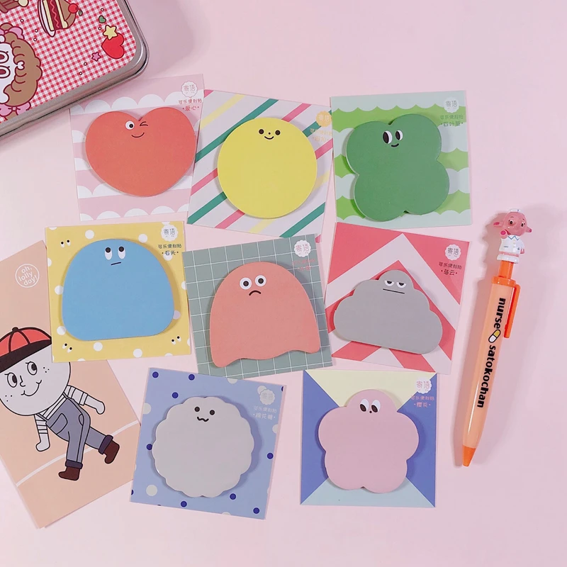 30 листов/упаковка Kawaii корейский INS облако сердце мультфильм Блокнот N Times Липкие