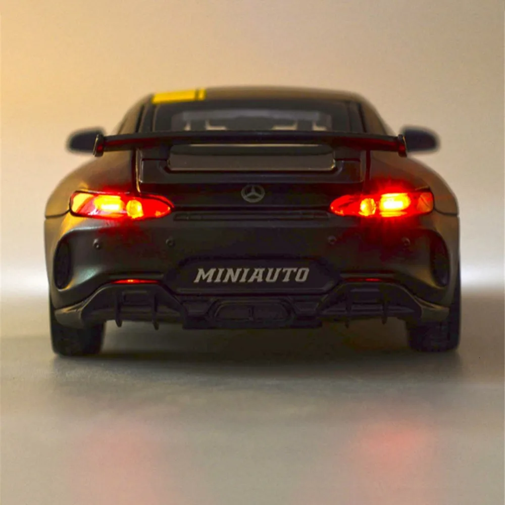 1:32 Mercedes-Benz AMG GT3 литая под давлением модель, звук и светильник, игрушка-автомобиль,, настоящий Meachine