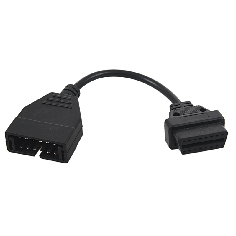 NEW-OBD2 удлинитель 12 Pin к 16 гнездовой OBD1 OBDII разъем адаптер для GM транспортных