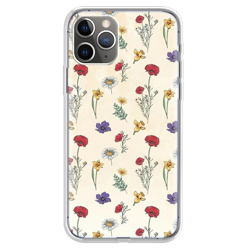Чехол для IPhone 11 Pro Max 12 Mini XS XR XSMAX 5 6S 7P 8 Plus прозрачный SE 2020 задняя крышка A138|Бамперы| |