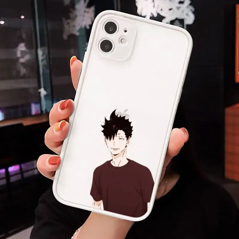 

Haikyuu Kuroo Tetsurou volleyball anime Phone Cases matte transparent For iphone 7 8 11 12 plus mini x xs xr pro max cover