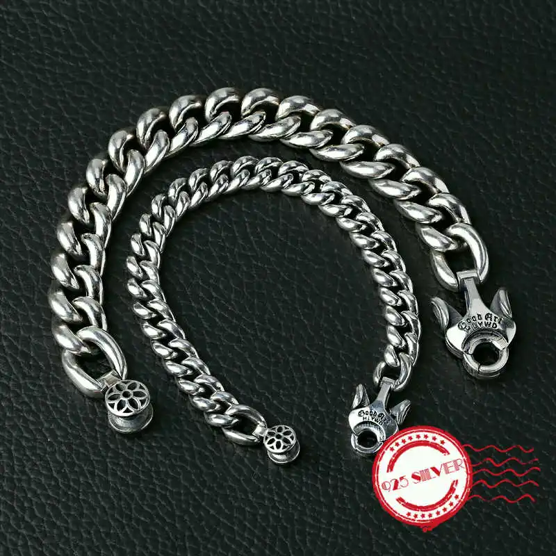 S925 sterling silver men's bracelet personality fashion fashion accessories domineering cherry modeling 2020 new gift to send