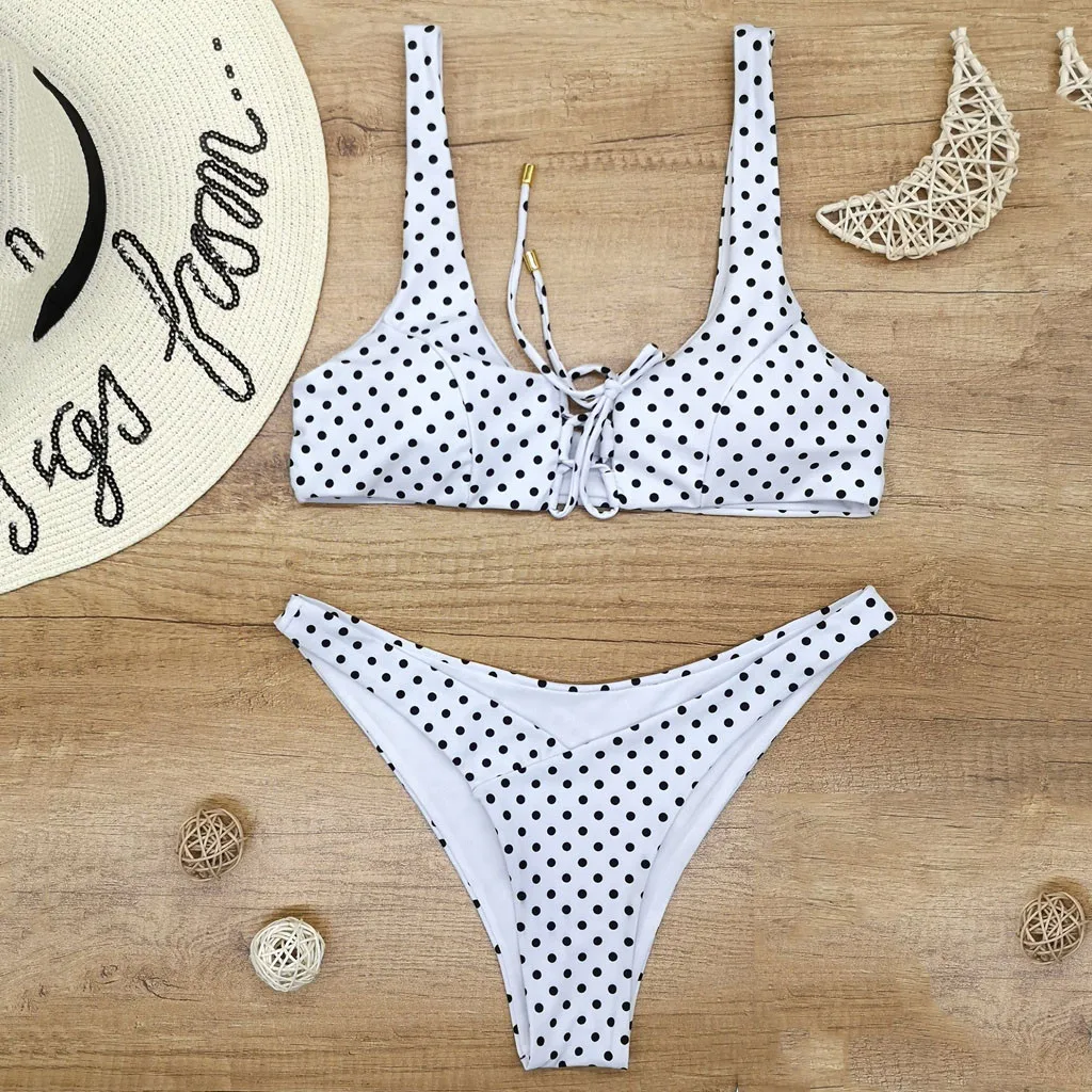 Купальник бикини в горошек пуш ап 2020|Комплект танкини| |