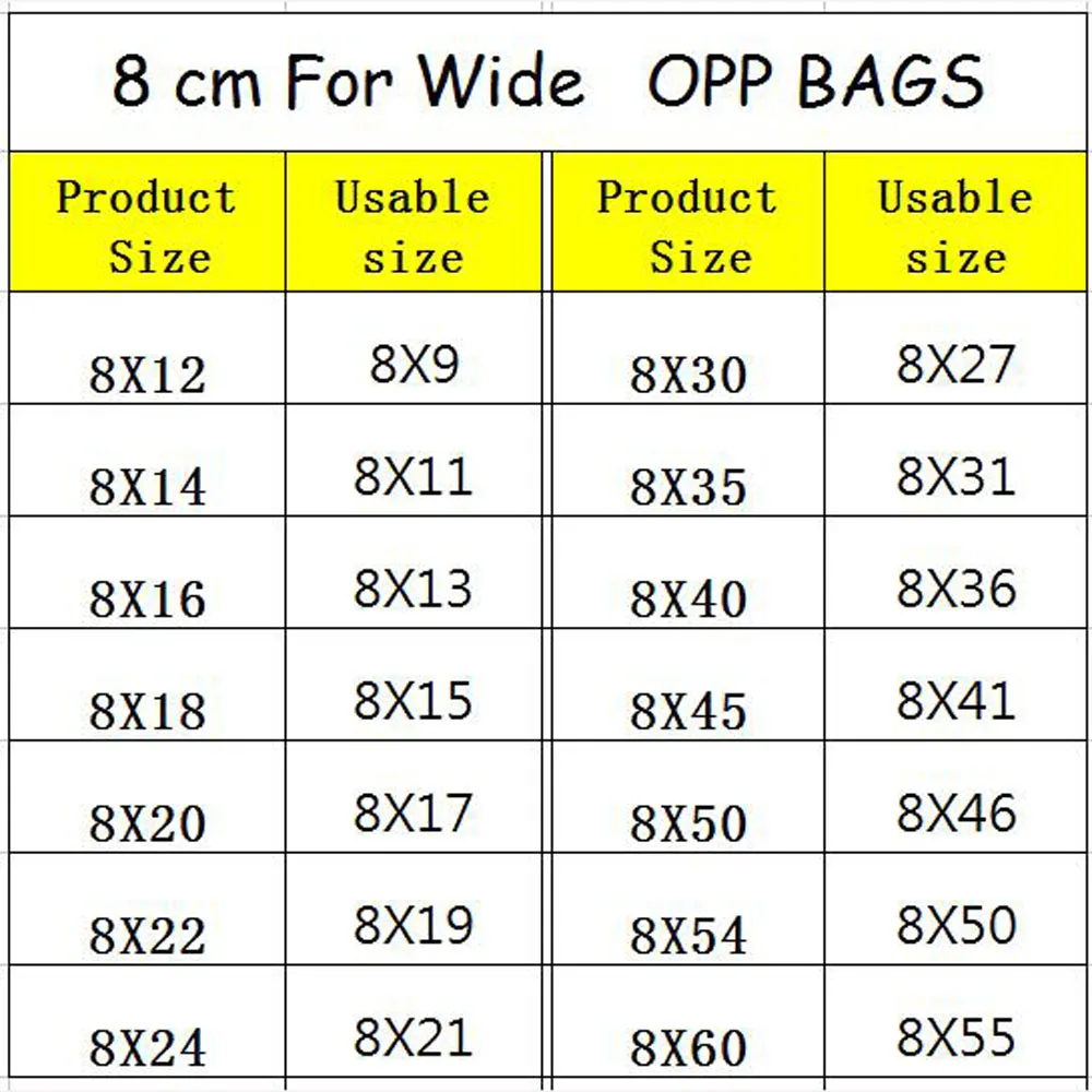 Прозрачные многоразовые виолончели пакеты 8x31 + 4 см из ОПП целлофановые для