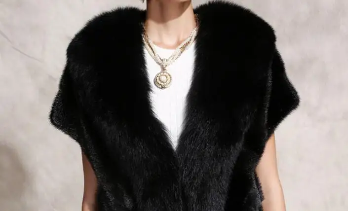 Женский жилет из искусственного меха Весенняя шаль большого размера | Женская