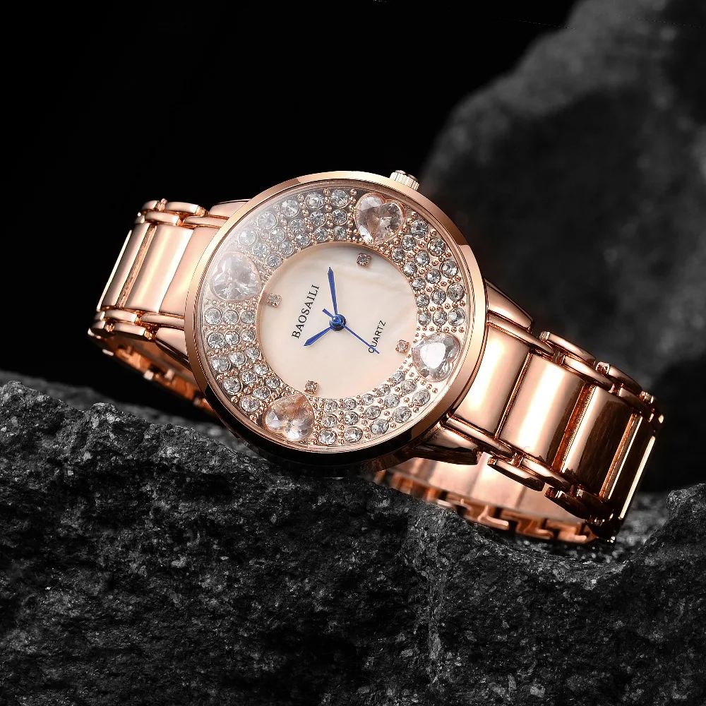 Роскошные женские часы бренда BAOSAILI модные браслет повседневные ювелирные
