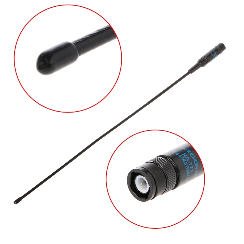 NA-771 двухдиапазонный VHF/UHF BNC иди и болтай Walkie Talkie Ручной радио антенна для Baofeng UV-5R