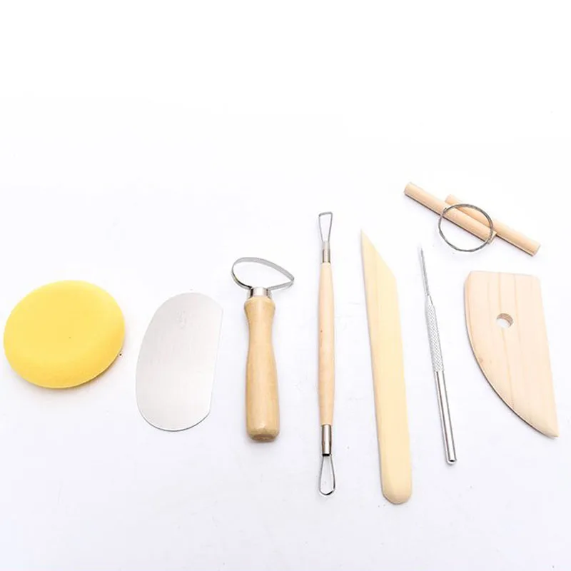 Оптовая продажа 8 шт набор Инструменты для гончарного дела керамики воск резьбы