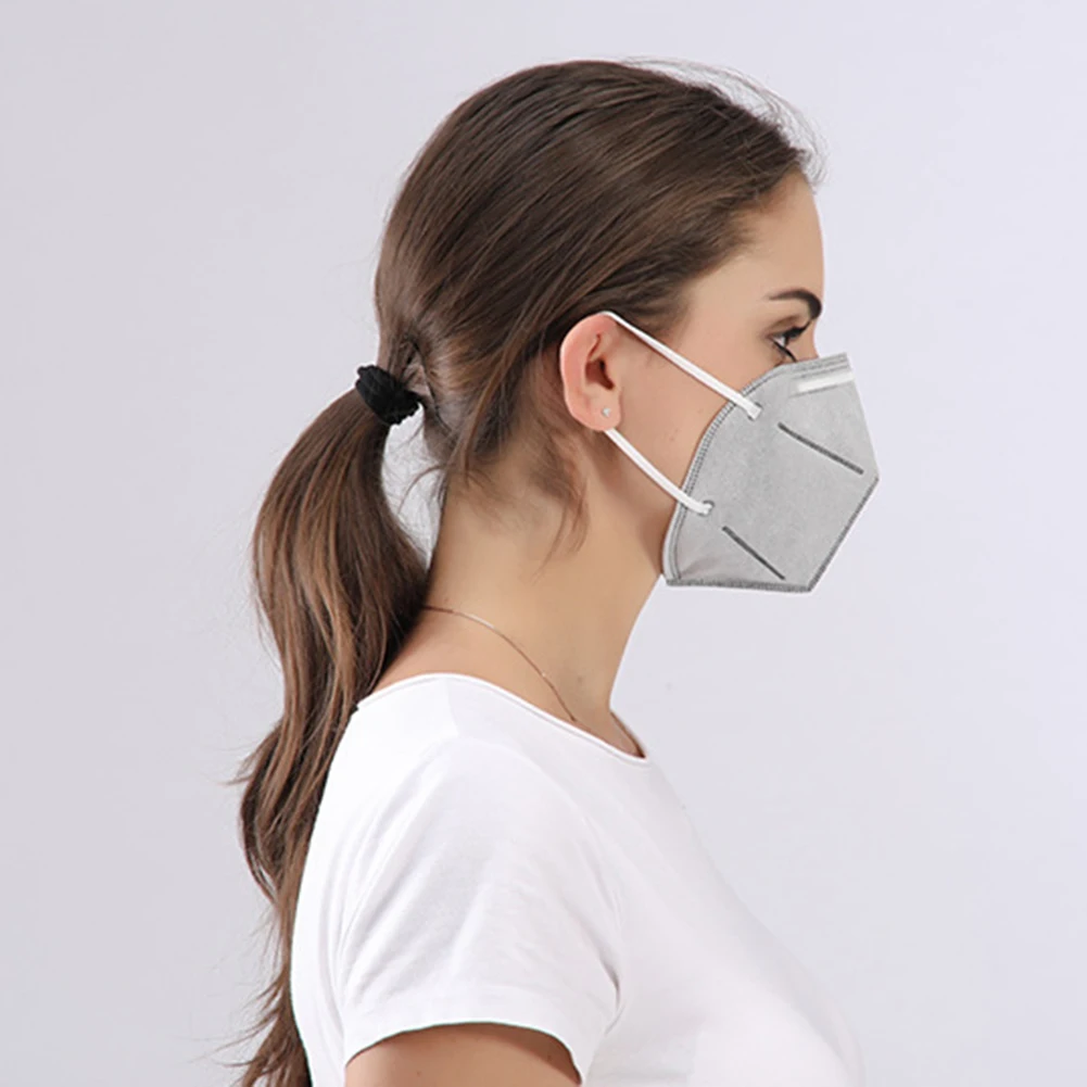 10pcs disposable anti-virus masks anti fog dust-proof PM2.5 adult activated carbon filter non-woven |