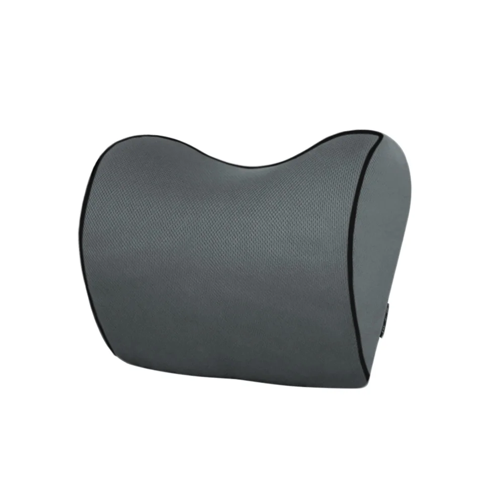 

1PCS Car Headrest Neck Pillow for seat chair in auto Memory Foam cushion Fabric Cover soft Head rest travel support