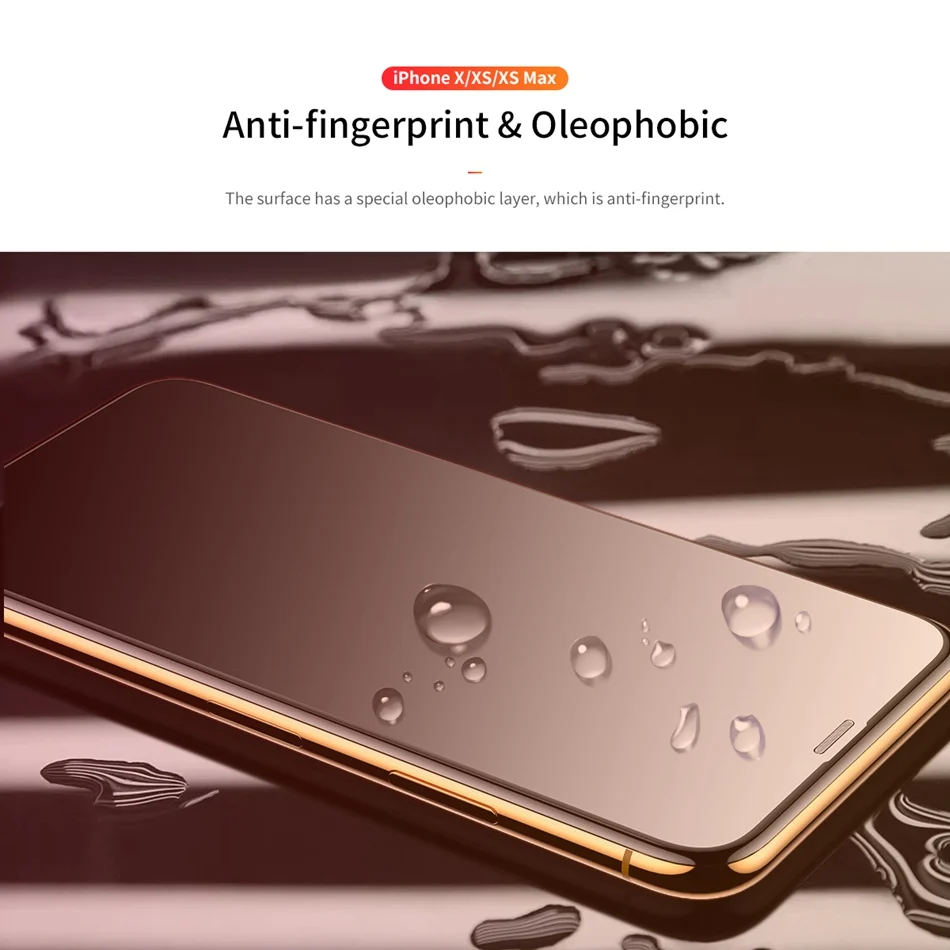ROCK полное защитное закаленное стекло для iPhone X Xs Max 9H Защитное стекло для экрана для iPhone Xsmax пленка закругленные края покрытие стекло