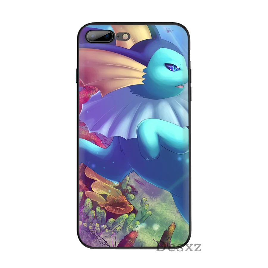 Чехол для телефона iPhone 6 6s 7 8 Plus 11 Pro X XS XR Max 5 5S SE чехол Charizard Squirtle vaporion Pokemons TPU| |