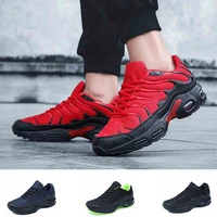 air cushion mens vulcanized shoes running shoes mesh breathable outdoor lace up sneakers large size