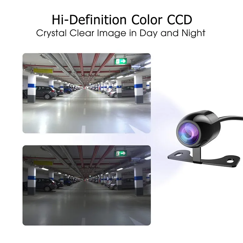 

New HD Night Vision Car Rear View Camera 170Wide Angle Reverse Parking Camera Waterproof CCD LED Auto Backup Monitor Universal